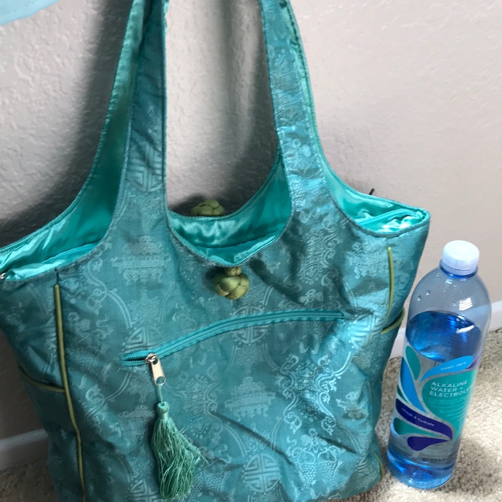 Silk tote bag